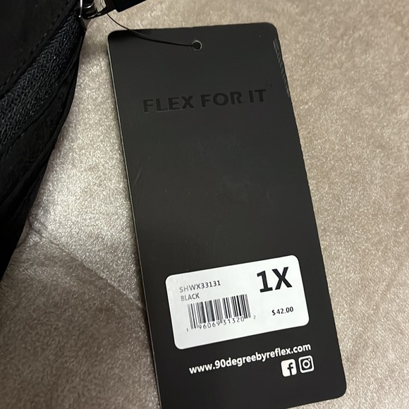 90 degree black workout shorts with panty included, new - Picture 2 of 11